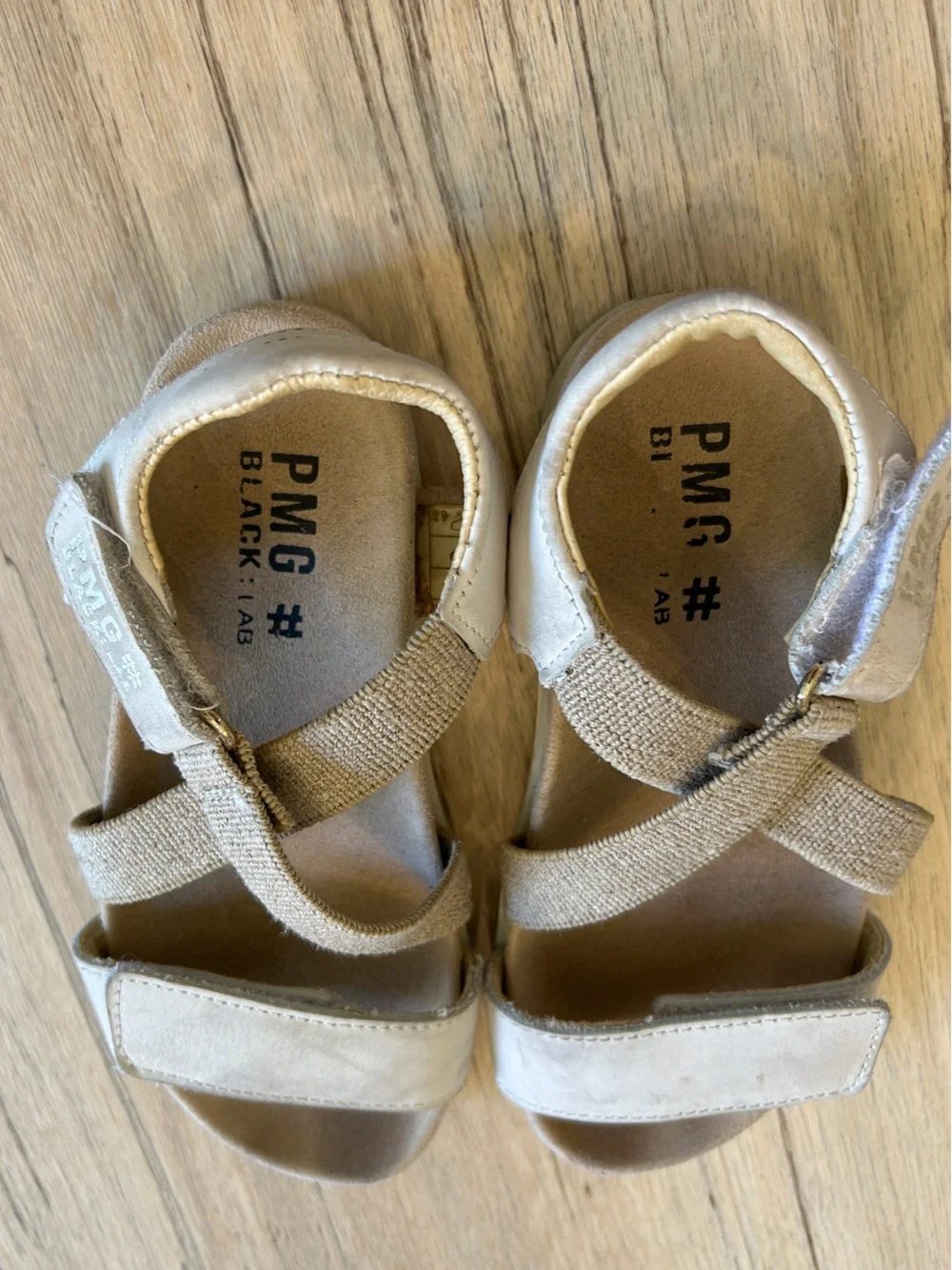 Primigi Beige and Tan Kids Adjustable Sandals